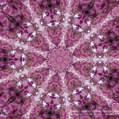 Glasuntersetzer Edelsteinmandala Amethyst